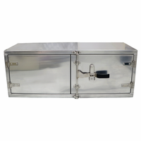 Boîte à outils pour camion en aluminium avec couvercle hydraulique, robuste, résistante aux intempéries, pour plateau de chargement, boîte de rangement utilitaire
