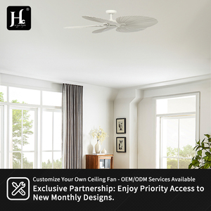 <b>Ceiling</b> Fan with <b>Light</b>, Vintage Banana Leaf Simple <b>Ceiling</b> Fan for Living Room, Chandelier <b>Ceiling</b> <b>Light</b> with Fan - Product Image 5