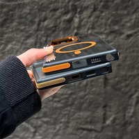 Étui de téléphone magnétique de luxe pour Samsung S24FE S25 Plus S26Ultra, design professionnel, TPU + acrylique, antichoc, finition mate