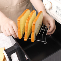 Grille à pain pour friteuse à air de type sur pied en acier inoxydable de qualité alimentaire, quatre étages, moderne et simple, non pliable, pour la maison