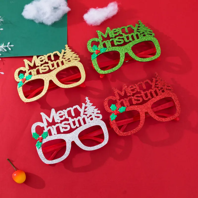 2022 Fashion Funny Cute Kids adults Christmas Gifts Glasses Merry Christmas Mark