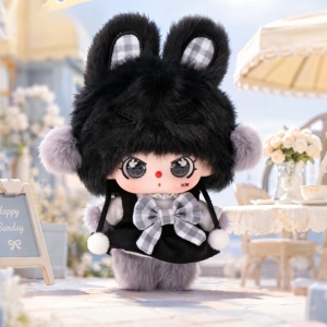 Lot de 8 figurines en peluche PVC 100 % originales et authentiques de la série Baby Three Happy Sunday, boîte mystère, poupée mignonne, ornement, en stock - Product Image 3