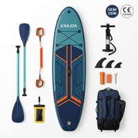 Tabla de Paddle Surf Inflable de 11'6'' con Soporte para Remo y Asiento Extraíble para Ejercicios de Remo y Sculling