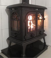 Réchaud pour bois en fonte avec four, approuvée de la fabrication, utou