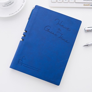 Cuadernos de escritura caligráficos universitarios al por mayor colorido A5 diario barato a granel Moleskin Pu cuero Flip up diario estudiante - Product Image 6