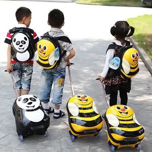 Bolsa de viaje con estampado de animales bonitos y duros, equipaje para niños, <span class=keywords><strong>Maleta</strong></span> giratoria, <span class=keywords><strong>maleta</strong></span> con ruedas para niños, mochila para equipaje para niños - Product Image 2