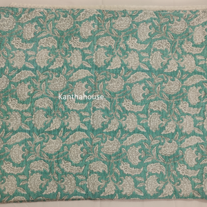 Nuevo Handblock Indian Kantha Edredón Kantha Colcha Manta Gudari Queen And Twin Kantha Edredón Hecho a mano - Product Image 1