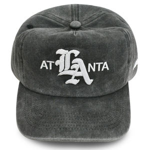 Gorra de Béisbol Vintage de Algodón Lavado con Logotipo Personalizado, MOQ Bajo, OEM ODM, Bordado Plano 3D, Corona Suave, Color Carbón - Product Image 6