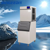 Machine à glace commerciale multifonction à grande capacité avec refroidissement par air et filtration, compatible 220V/50Hz