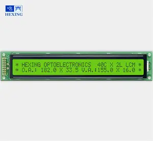 Cob 模块大尺寸 40 个月字符 STN 黄绿月销 8-12 位并行月 V LCD 显示屏模块 4002 带背光