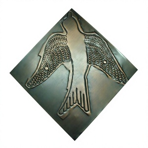 Diseño de pájaros únicos en relieve de cobre antiguo decorativo para azulejos de pared - Product Image 1