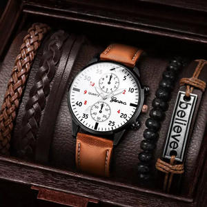 Tume hommes affaires ceinture montre à Quartz 5 pièces ensemble décontracté montre pour hommes boîtier en alliage cadran en verre 10mm vente chaude charme transfrontalier - Product Image 2