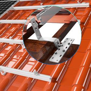 フルコンプリートセット アルミレールフック ソーラータイル 屋根設置型 太陽光発電システム - Product Image 1