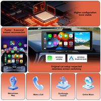 Nouvel adaptateur intelligent CarPlay transfrontalier pour voiture, compatible ACE, taille 7 pouces, transforme USB en Apple CarPlay et Android Auto