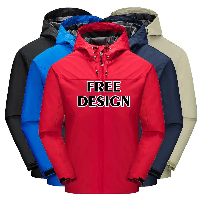 2022 Accept Custom Logo Waterproof And Windbreak Breathable Single Layer Thin Outdoor Plus Size Rain Jackets Coats For Men