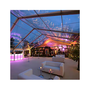 Sang trọng trong suốt đám cưới marquee Lều 500 mét vuông không thấm nước trong nhà tổ chức sự kiện bên tán mái vòm <span class=keywords><strong>Inflatable</strong></span> pop-up thiết kế - Product Image 6