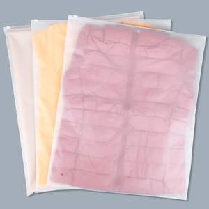 Customized Resealable Black CPE Frosted Plastic Self-sealing Zipper T-Shirt Packaging <b>Bags</b> Zip Lock <b>Bag</b> for Clothes Sweater <b>Bag</b> - Product Image 4