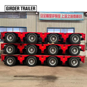 Nicolas Lowbed Type Hydraulic 200 Tonnes Multi Lifting Steering 5 + <span class=keywords><strong>4</strong></span> Axles  Hydraulic Modular Truck Trailer with Concave Beam - Product Image 3