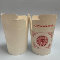Boîtes à nouilles en papier kraft blanc SP2346, design chinois, boîtes à nouilles pour emporter, boîtes à nourriture en papier