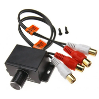 Amplificador de coche Regulador de volumen Nuevo controlador de audio para coche Amplificador Subwoofer de graves Altavoz universal Nivel de potencia Rca