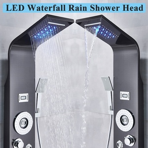 <span class=keywords><strong>Panel</strong></span> <span class=keywords><strong>de</strong></span> <span class=keywords><strong>Ducha</strong></span> LED con Grifo <span class=keywords><strong>de</strong></span> Cascada y Lluvia, Sistema <span class=keywords><strong>de</strong></span> <span class=keywords><strong>Ducha</strong></span> Empotrado en la Pared con Jets <span class=keywords><strong>de</strong></span> Masaje Spa, Cabezal <span class=keywords><strong>de</strong></span> <span class=keywords><strong>Ducha</strong></span> y <span class=keywords><strong>Ducha</strong></span> <span class=keywords><strong>de</strong></span> Mano - Product Image 2