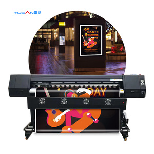 XP600 I1600 I3200 Tête Vinyle Autocollant Flex Bannière Traceur Imprimantes À Jet D'encre Eco Solvant Imprimante <span class=keywords><strong>Toile</strong></span> Cuir Machine D'impression - Product Image 2