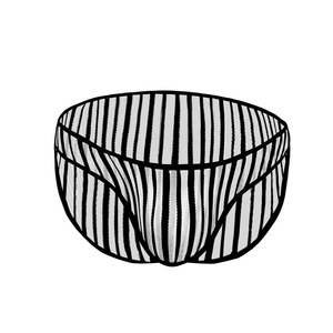 Men's <b>Transparent</b> Mesh Triangle <b>Underwear</b> Black One Size Thin Polyester Real Touch Feeling - Product Image 1