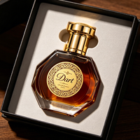 OEM&ODM Flacons de parfum en verre irrégulier de 100 ml avec design gaufré doré, couleur personnalisée, logo et boîte d'emballage acceptés
