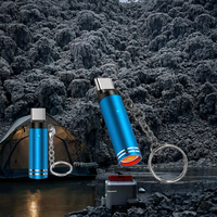 Briquet électrique à double arc rechargeable USB Type C, sans flamme, coupe-vent, à plasma, avec affichage LED de la puissance, logo personnalisé, cadeau pour homme