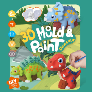 New Product Diy Plaster <strong>Painting</strong> Toys Creative 3D <strong>Dinosaur</strong> Plaster Molds Drawing Games for Children - Product Image 3
