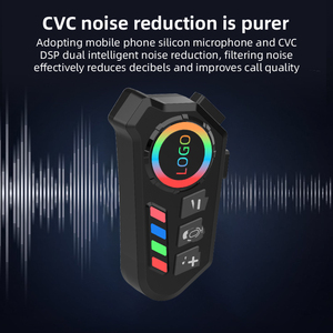 Assistant vocal K06, lampe torche, ambiance, niveau d'étanchéité IPX8, étanche en profondeur, autonomie de la batterie de 40 heures, écouteurs sans fil pour moto - Product Image 3