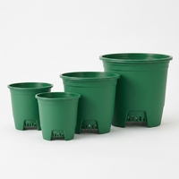 Pots de fleurs en plastique PP en gros avec fond de drainage en maille verte pour succulentes - Jardinières légères et durables pour intérieur/extérieur