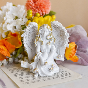 Ingrosso bella donna e principessa scultura in resina artigianato statuetta d'angelo - Product Image 3