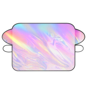 Pare-soleil de voiture pour pare-brise avant, en aluminium, double couche, pliable, à clipser, panneau d'isolation thermique - Product Image 1