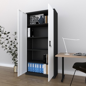Étagères suspendues classeur en acier à 2 portes avec <span class=keywords><strong>porte</strong></span> battante meuble <span class=keywords><strong>de</strong></span> rangement en métal bon marché classeur aktenschrank classeur - Product Image 4