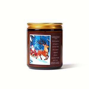 Caja de Regalo de Velas Aromáticas de Cera de Soja Transfronterizas para Fiestas, Souvenir de Nochebuena, Set de Fragancia Duradera - Product Image 5