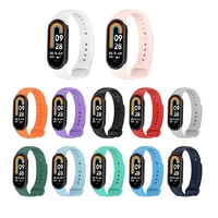Nouveautés pour Xiaomi Smart Band 8 Bracelet de sport intelligent en silicone coloré Bracelets Mi band 8 élastique