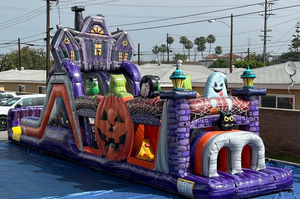 Circuito <span class=keywords><strong>de</strong></span> Obstáculos Inflable <span class=keywords><strong>de</strong></span> PVC para Exteriores, Desafío <span class=keywords><strong>de</strong></span> Halloween, Castillo <span class=keywords><strong>de</strong></span> Obstáculos con Calabazas y Fantasmas, Certificado CE, Opciones <span class=keywords><strong>de</strong></span> Color Personalizadas - Product Image 3
