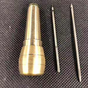 Aiguille à poinçonner le cuir en acier à haute teneur en carbone pour la fabrication de chaussures, manche en métal - Product Image 3