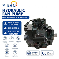 Pompe à ventilateur hydraulique PC600-8 pour excavatrice Komatsu PC600, compatible avec PC650-8 708-1U-00212 et 708-1U-00210
