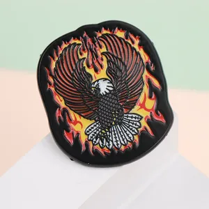 Shmik Punk Flame <span class=keywords><strong>Eagle</strong></span> Esmalte Metal Engraçado Lapela Pins Broches Badges Mochila Vestuário DIY Decorativo Patch Jóias Presente - Product Image 4
