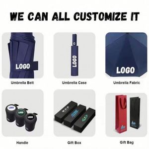 Promotion Business Gifts Custom Printed Bulk Order Umbrellas No Compact Umbrella With Logo - Product Image 4