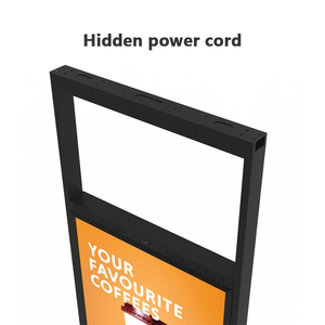 Trong nhà 43 inch Độ sáng cao đường phố phải đối mặt với Ultra Slim Double Sided cửa sổ treo kỹ thuật số biển LCD hiển thị - Product Image 4