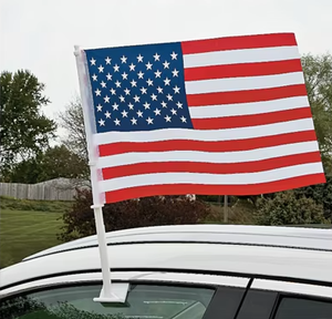 Bandera Promocional para Auto, Precio Económico, Tela de Poliéster, Bandera Portátil para Agitar con la Mano, con Impresión de Logotipo Personalizado para Fiestas, Deportes y Juegos - Product Image 2