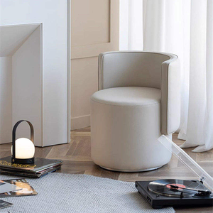 Creamy style dressing chair for master bedroom - luxurious and high-end makeup chair with a spacious appearance, stylish and ro - Product Image 2