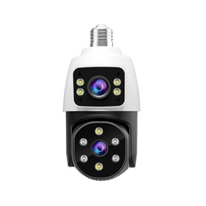 Srihome sh068 ống kính kép Camera quan sát không dây thẻ TF IP an ninh tầm nhìn ban đêm phát hiện chuyển động trong nhà và ngoài trời Sử dụng bóng đèn - Product Image 3