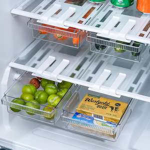 <b>Refrigerator</b> Storage Box Transparent Rectangle With Handle For Fruit Vegetable Preservation Kitchen Organizer Large Capacity - Product Image 3