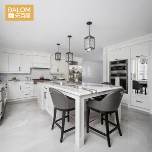 Gabinetes de <span class=keywords><strong>Cocina</strong></span> Modernos Blancos Estilo Shaker, Hechos a Medida, de Madera Contrachapada, RTA, Armarios de <span class=keywords><strong>Cocina</strong></span> de Madera Sólida con Isla para Proyecto de Villa en EE. UU. - Product Image 1