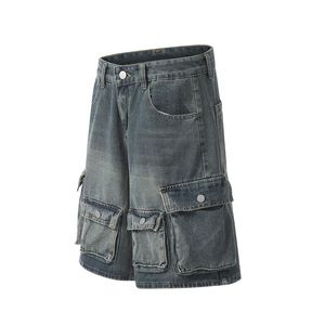 High Quality Cargo Denim <strong>Shorts</strong> <strong>Men</strong> Heavyweight Y2K Baggy <strong>Jeans</strong> <strong>Short</strong> Manufacturer Hip Hop Streetwear Summer Pockets Cargo Jorts - Product Image 3