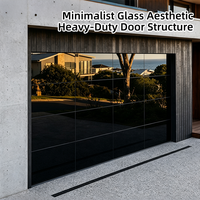 Puerta de Garaje Seccional de Diseño Moderno, Tamaño Personalizado, Precio Directo de Fábrica, Apertura Automática Superior, Aluminio con Recubrimiento en Polvo